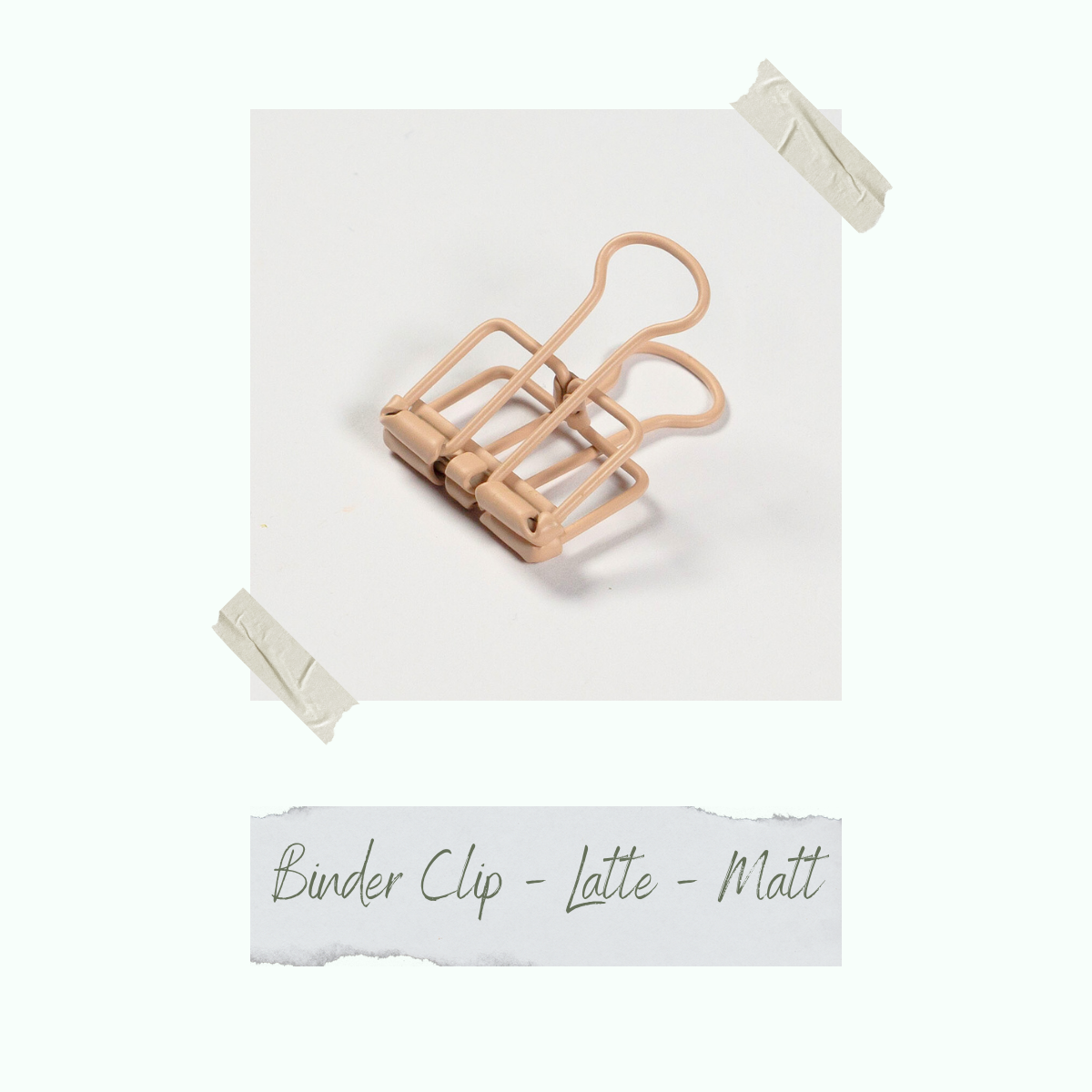 Binder Clip - Latte