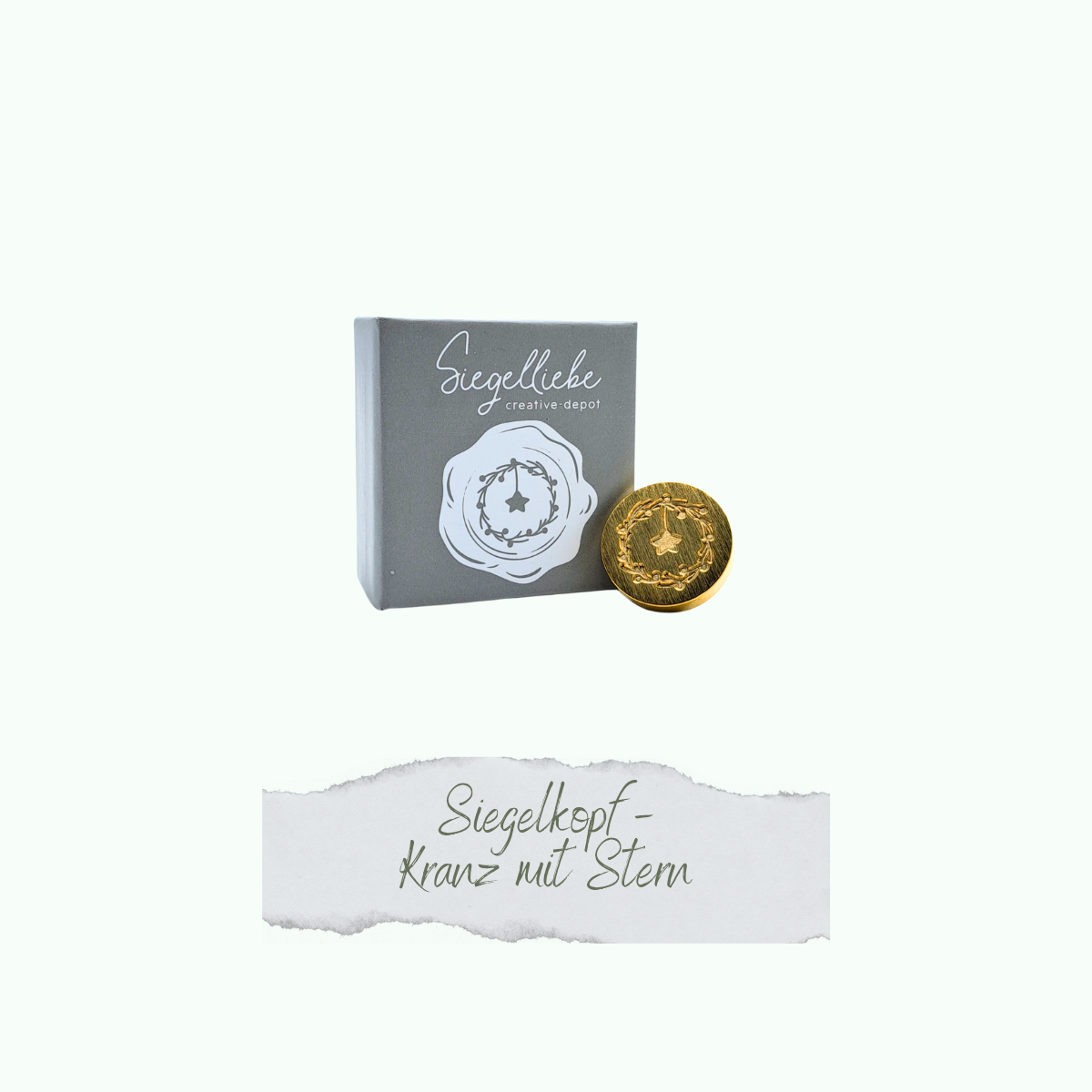 CD-Si-036 Cabeza de foca - Kranz mit Stern - Siegelliebe
