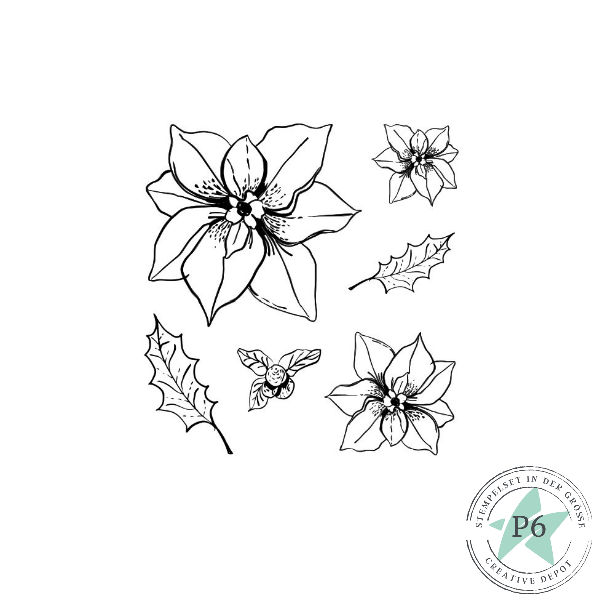 Stempelset - Weihnachtsstern 