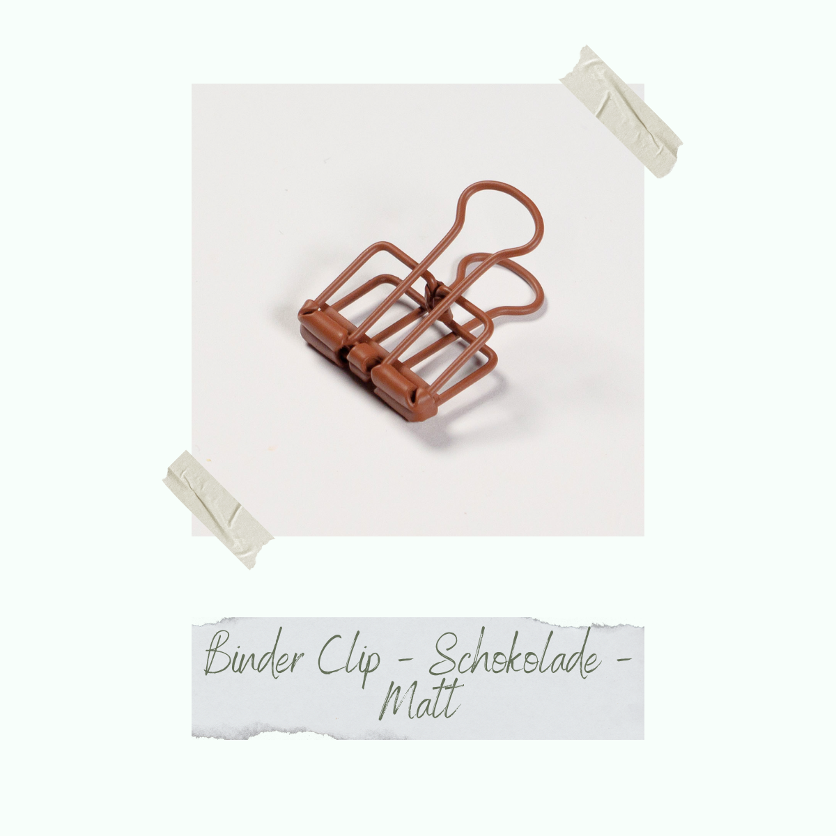 CD-ZB-083_Binder-Clip-Schokolade-Matt Binder Clip - Schokolade