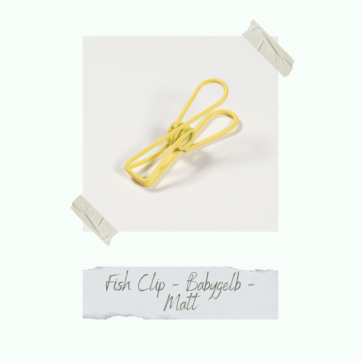 CD-ZB-069_Fish-Clip-Babygelb-Matt Fish Clip - Babygelb - 0,8 x 3,2 cm