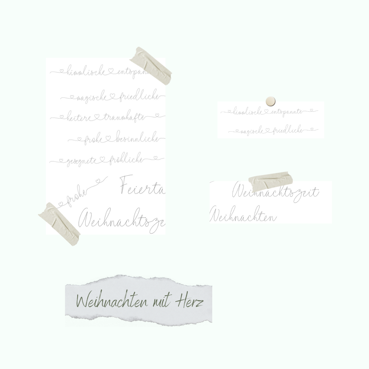 CD-St-884-Weihnachten-mit-Herz Stempelset - Weihnachten mit Herz