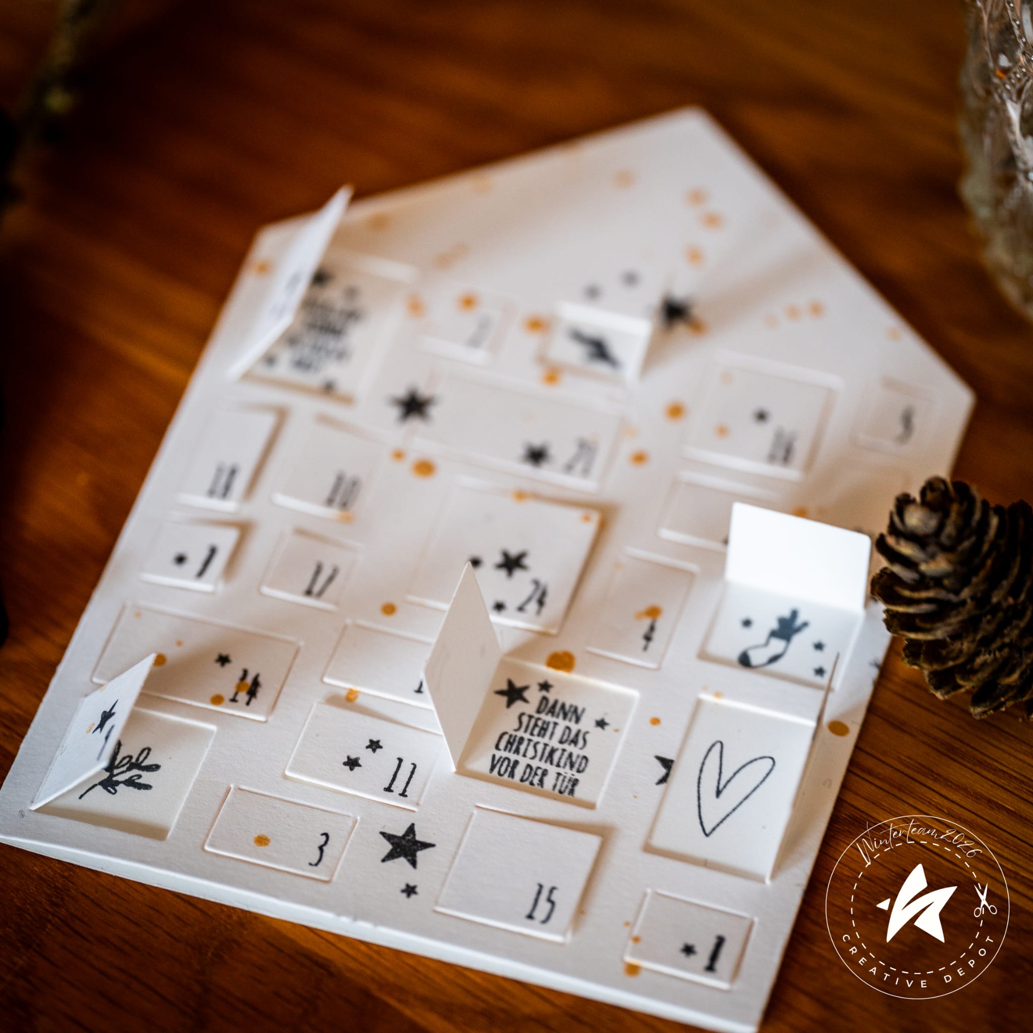 Stempelset - Adventskalender-Häuschen