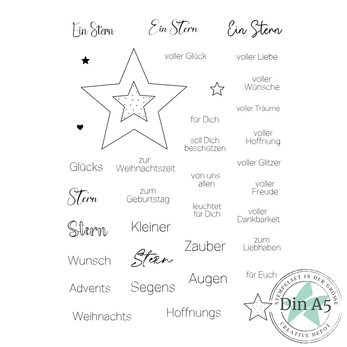Stempelset - Ein Stern für Dich