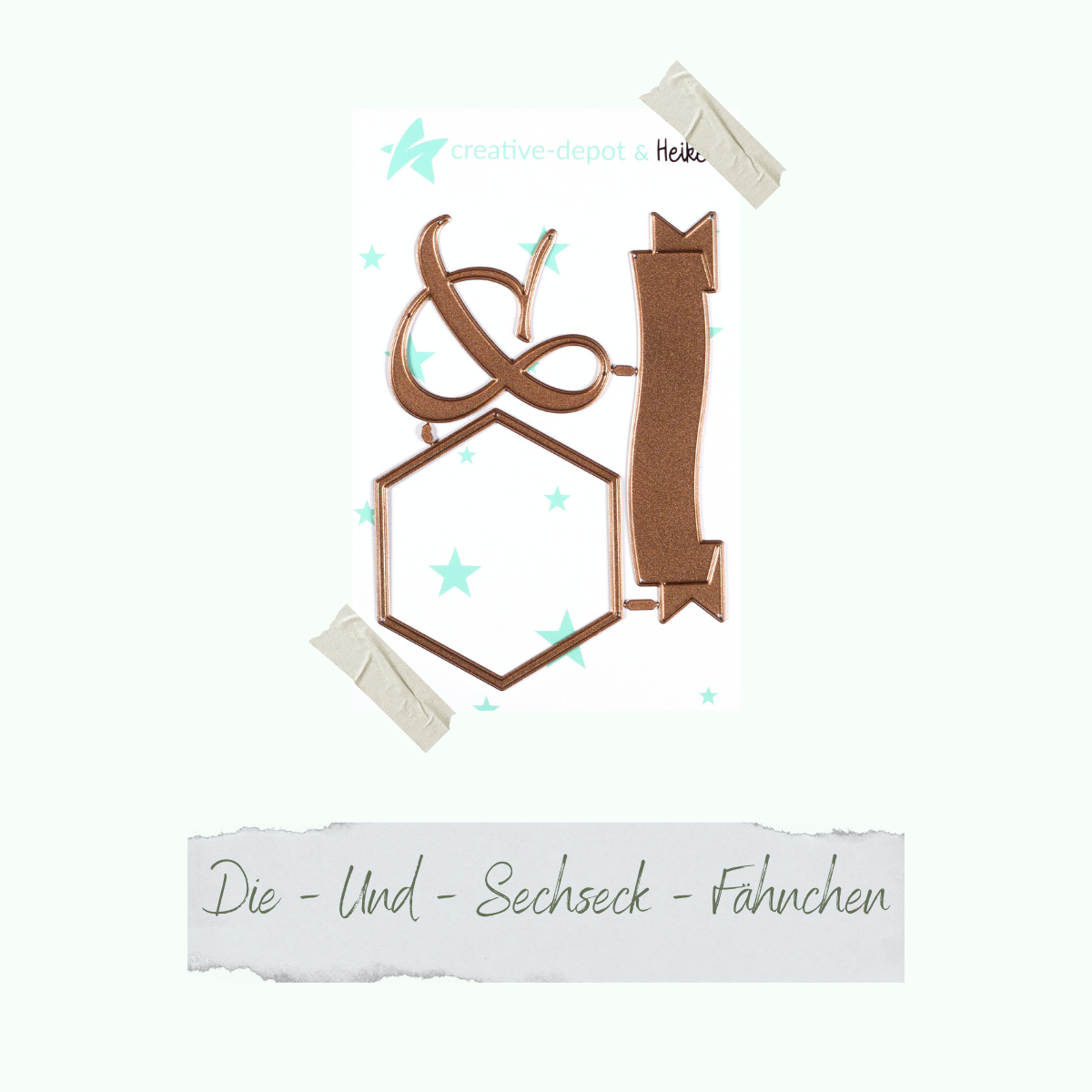 Die - Und - Sechseck - Fähnchen