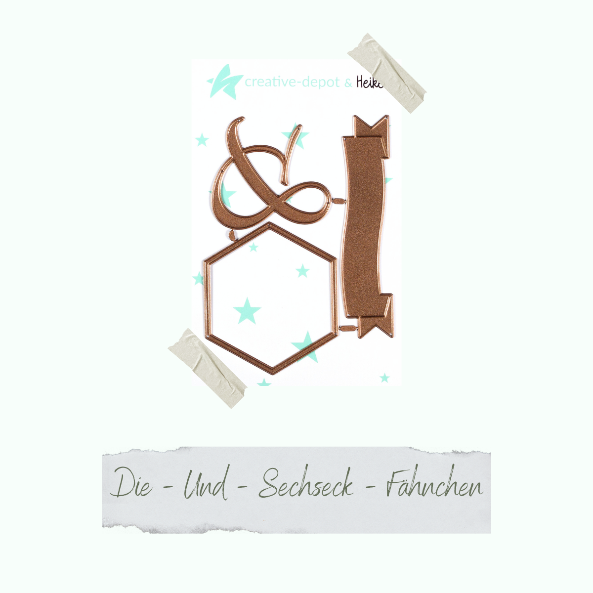 Die - Und - Sechseck - Fähnchen Die - Und - Sechseck - Fähnchen