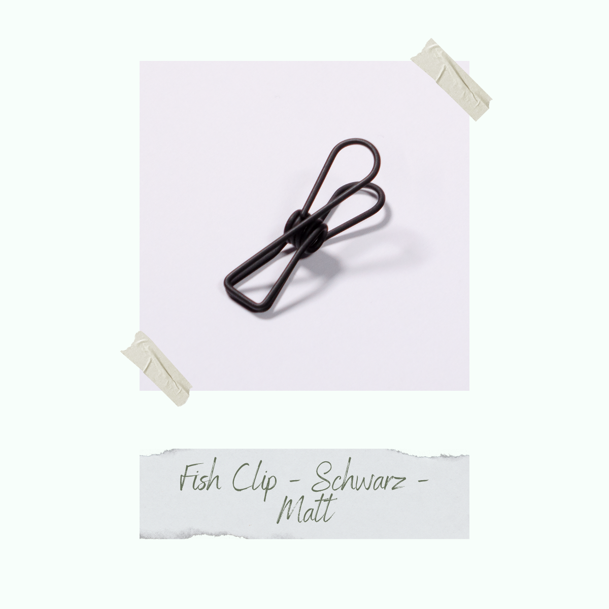 CD-ZB-037_Fish-Clip-Schwarz-Matt-einzeln Fish Clip - Schwarz - Matt