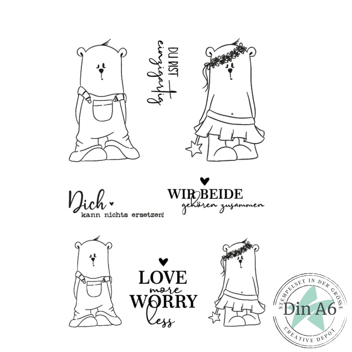 Set de tampons - Designline - Herr Pfeiffer in Love