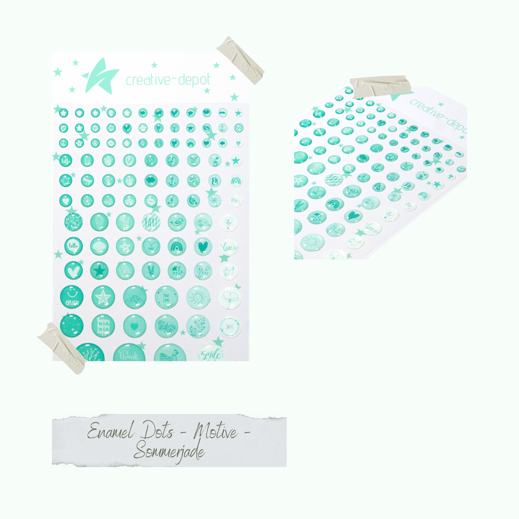 Enamel Dots - Motive - Sommerjade Enamel Dots - Motive - Sommerjade