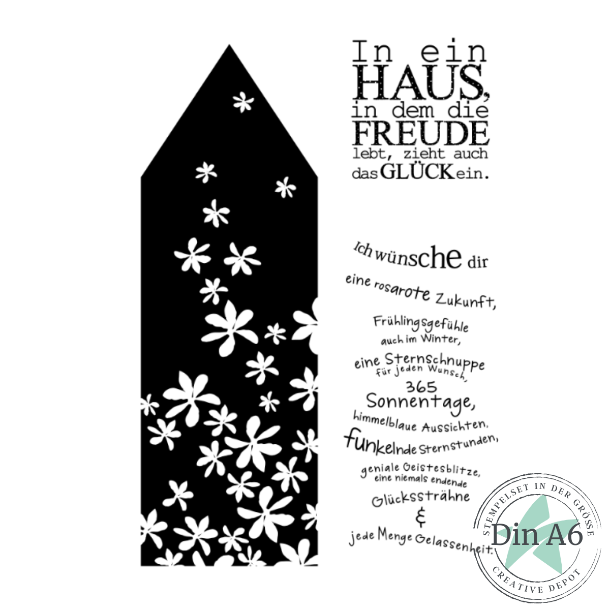 Stempelset - Frühlingsoutfit für Adventshaus III