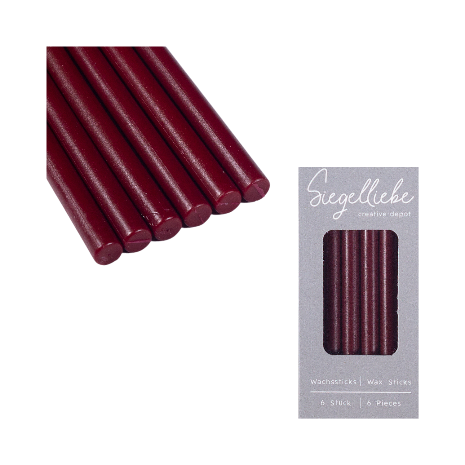 Bâtons de cire - Dunkelrot - Siegelliebe