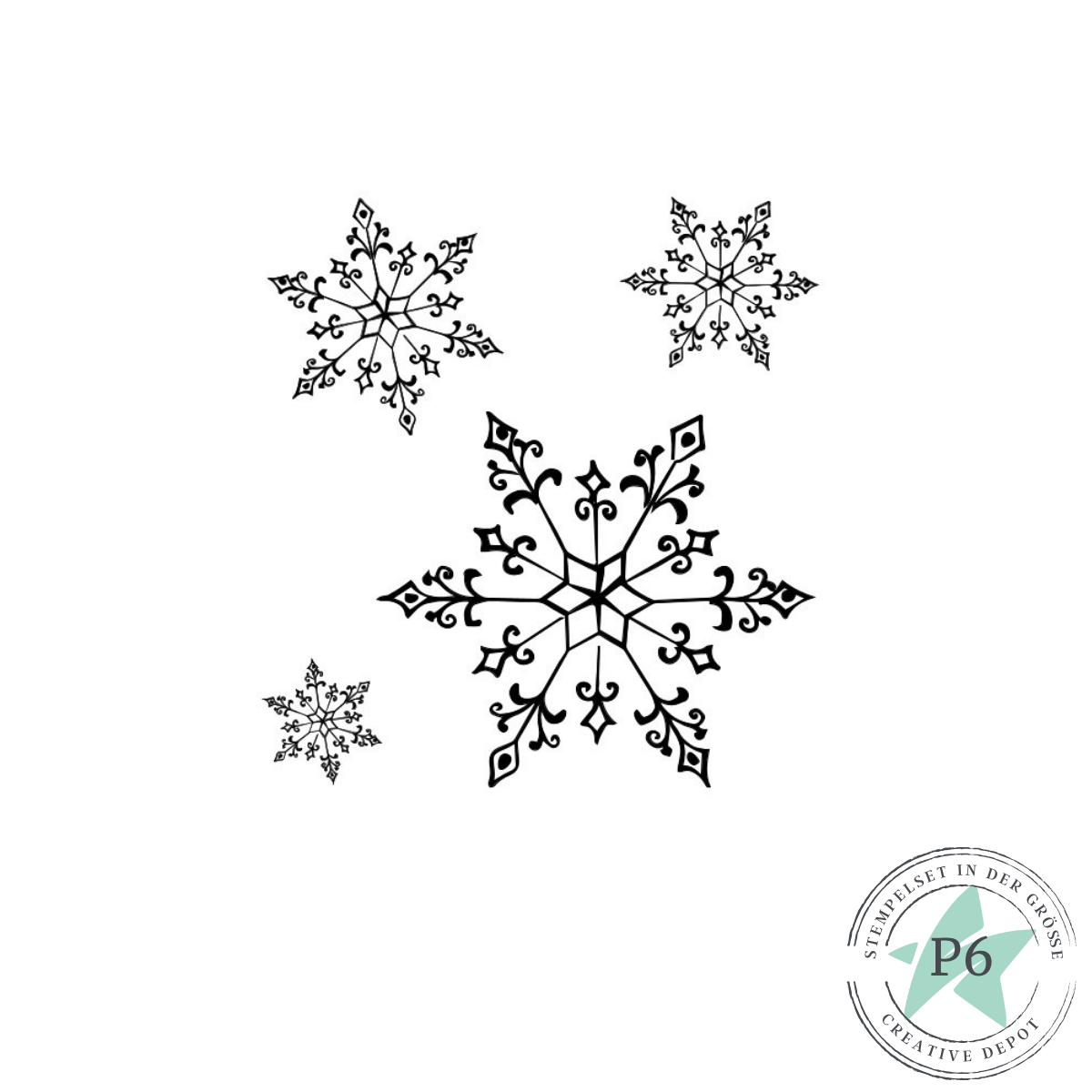 Stempelset - Schneeflocken 