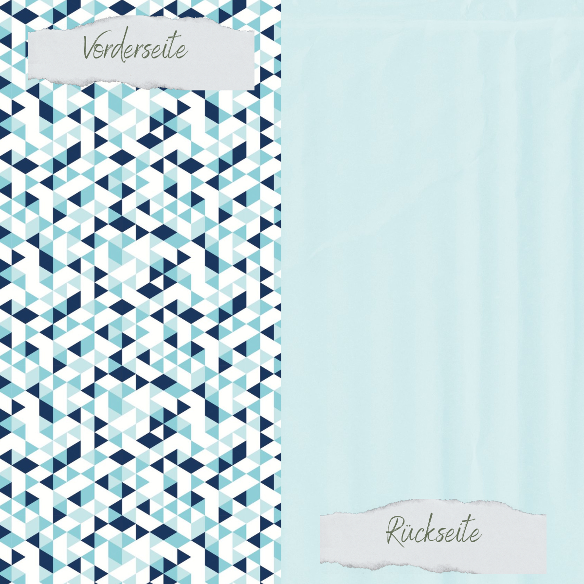 Designpapier - Designline - Scrapliebe - Ahoi - Dreieckmuster - Doppelseitig bedruckt