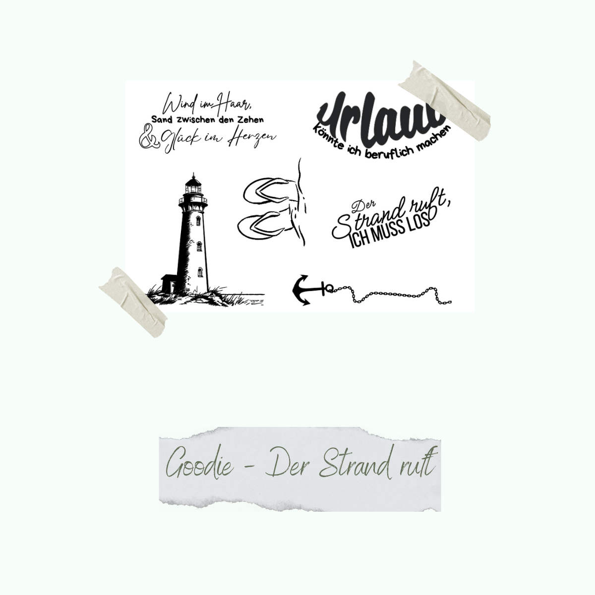 Stempelset - Goodie - Der Strand ruft