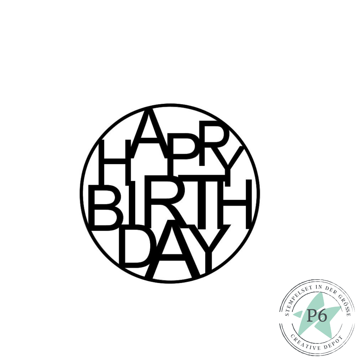 Stempelset - Happy Kreis - Happy Birthday 