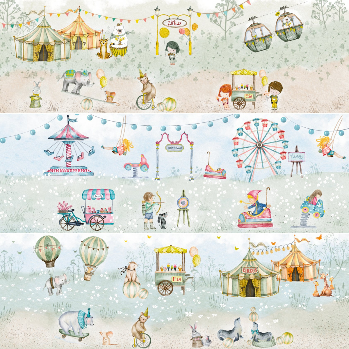 Papier à dessin - Designline - Kleine Zirkuswelt Papier à dessin - Designline - Kleine Zirkuswelt