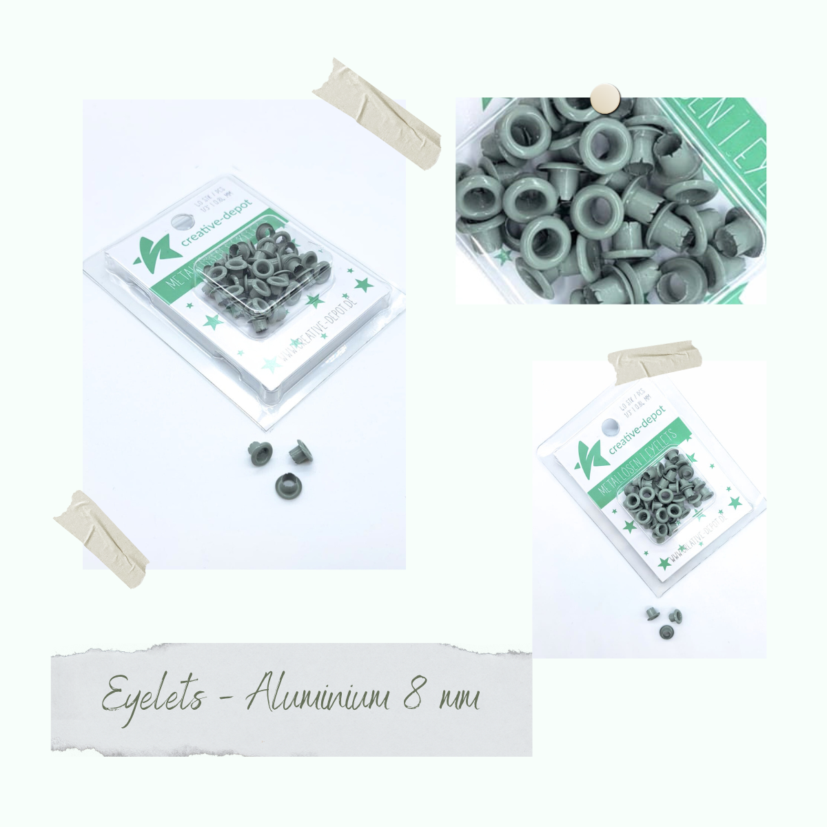 CD-EY-030 Eyelets - Aluminium - 8mm