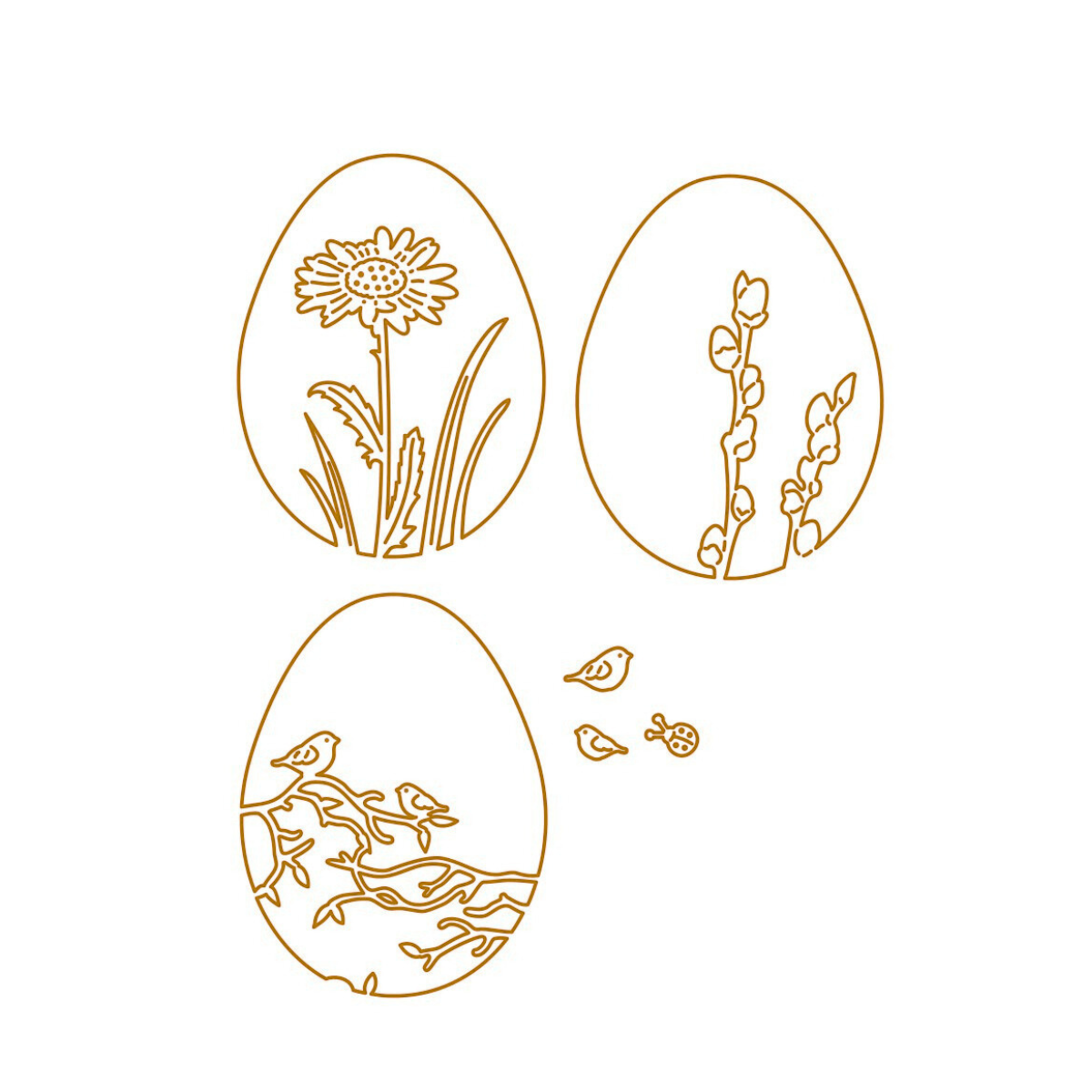 Die - Negativ Ostereier - Frühling 