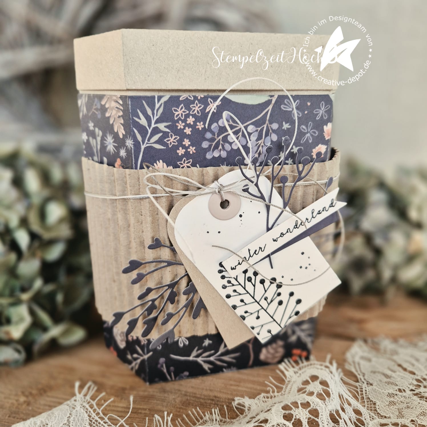 Designer paper – Winter Miscellany – Blue – Printed on both sides
