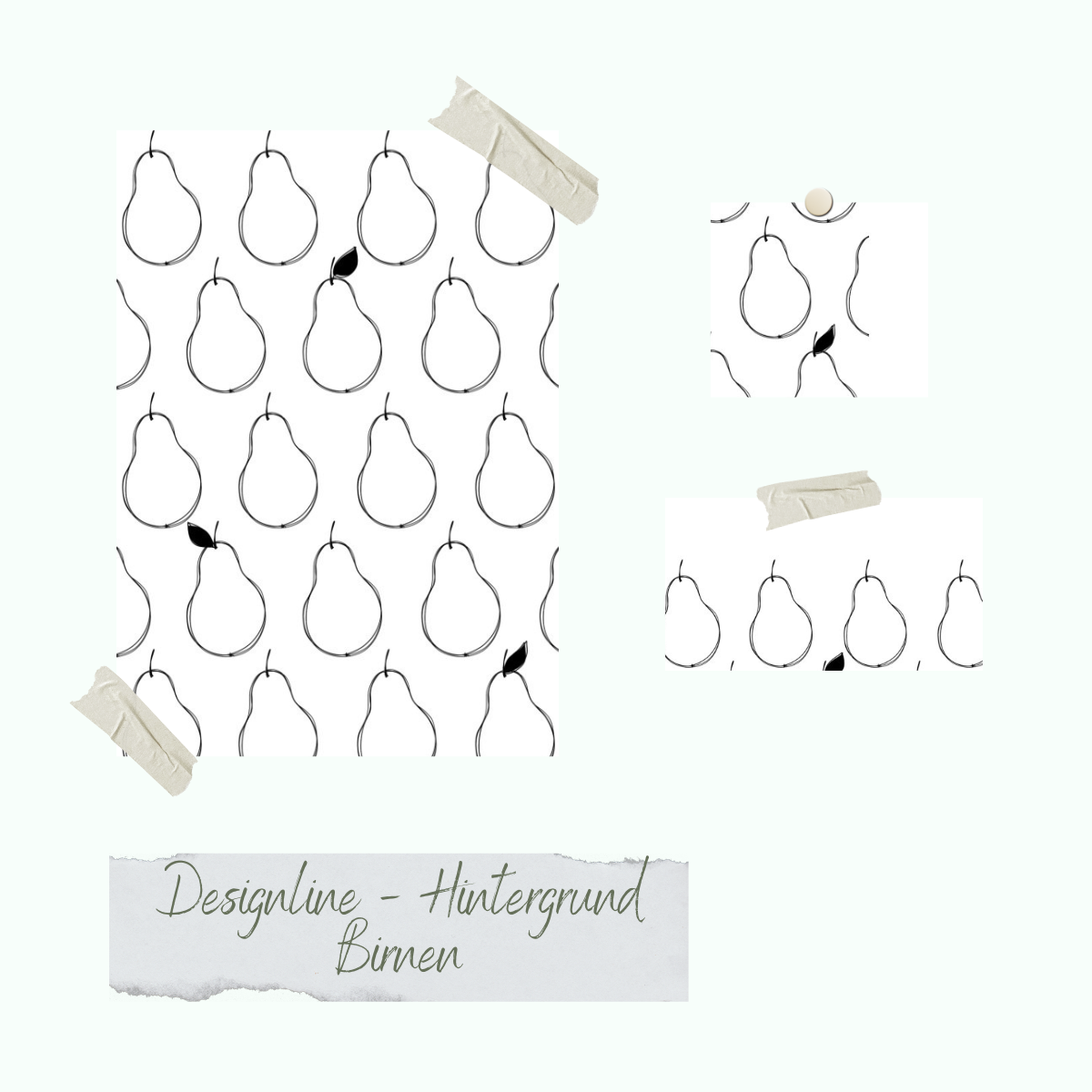 Set de tampons - Designline - Hintergrund Birnen Set de tampons - Designline - Hintergrund Birnen