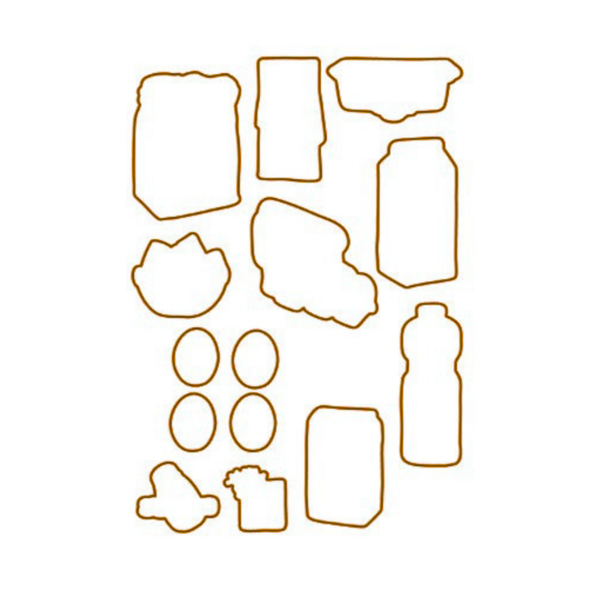 Die - Rezepte kreieren - Zutaten - Outline