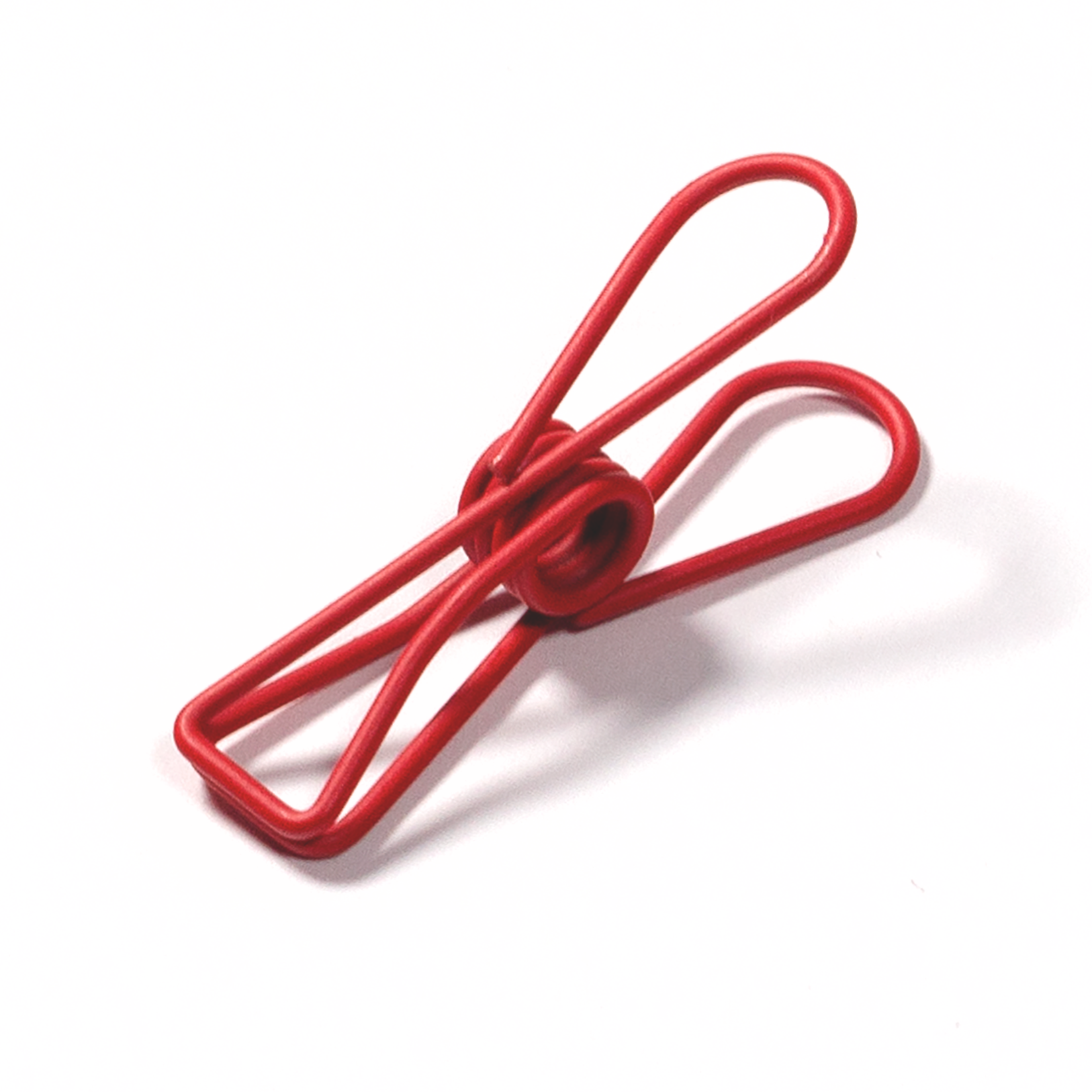 Fish Clip - Weihnachtsrot - Matt - 0,8 x 3,2 cm