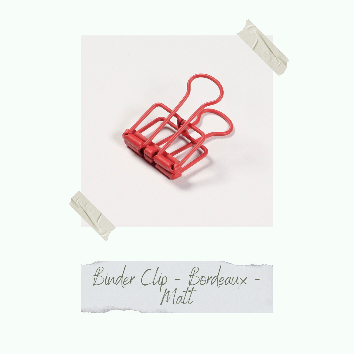 CD-ZB-077_Binder-Clip-Bordeaux-Matt Binder Clip - Bordeaux