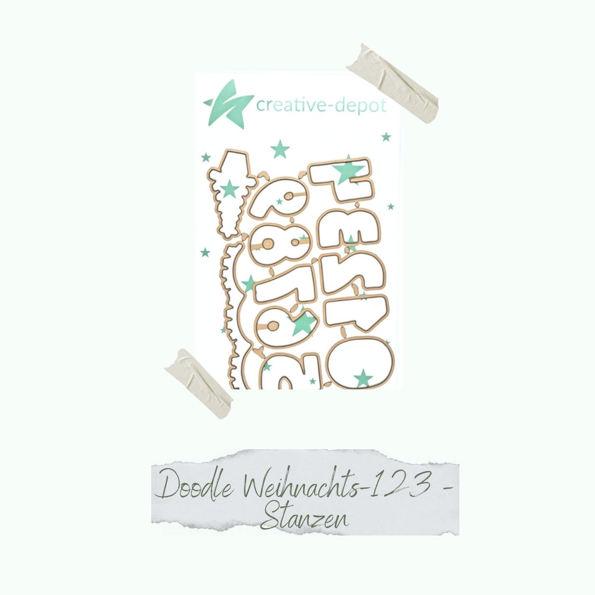 CD-Di-733-Doodle-WEihnachts-123-Stanzen Die - Doodle Weihnachts-123 - Stanzen