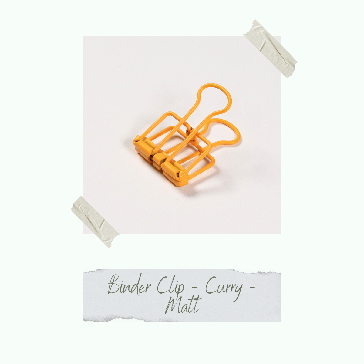 CD-ZB-080_Binder-Clip-Curry-Matt Binder Clip - Curry