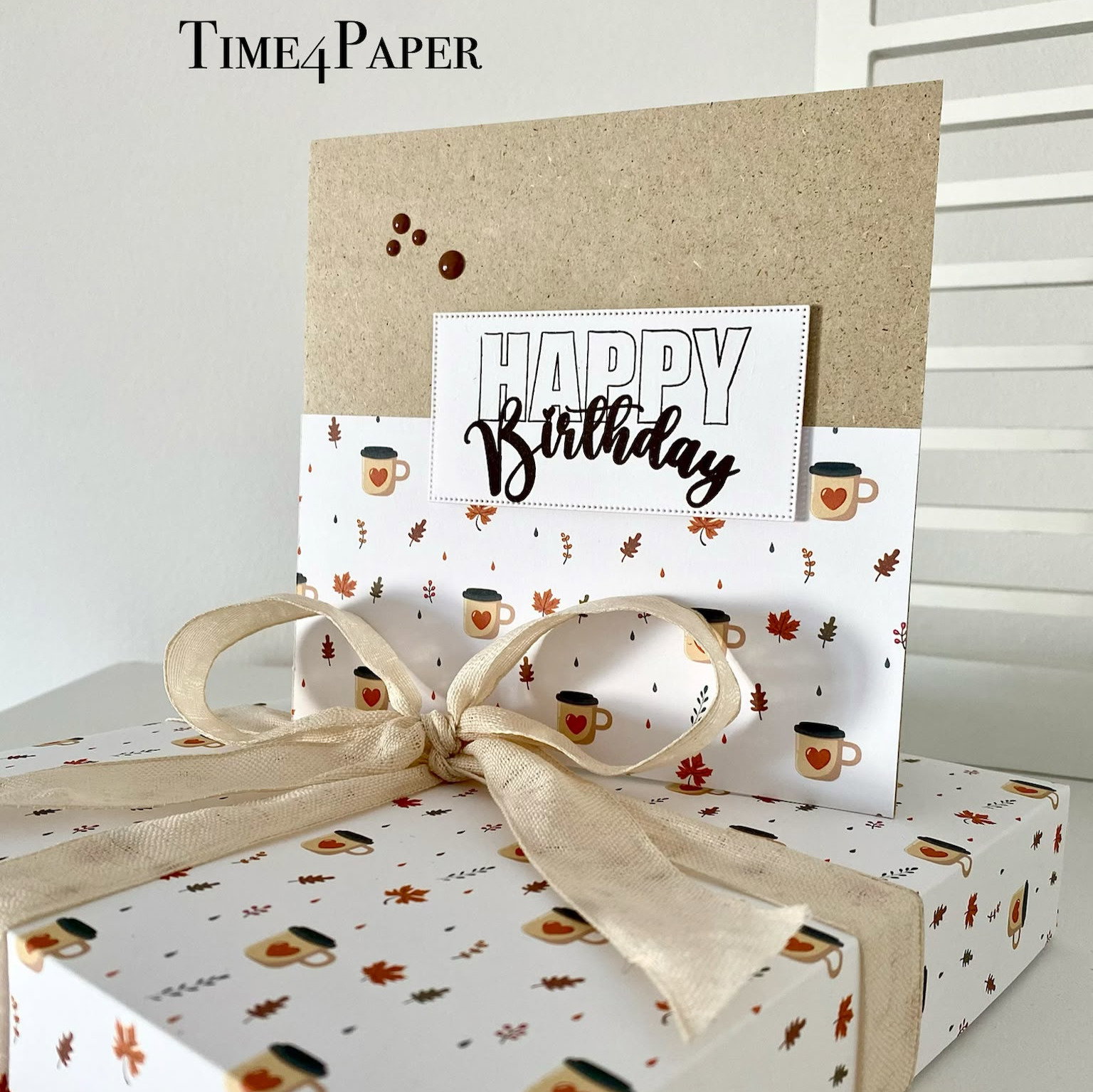 Designpapier - Bunter Herbst -  Doppelseitig bedruckt