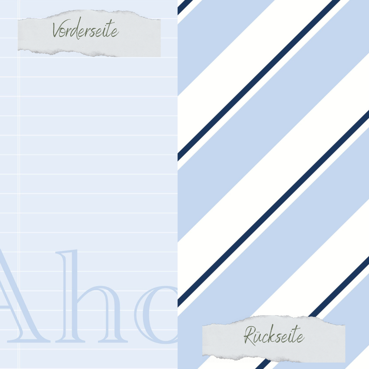 Designpapier - Designline - Scrapliebe - Ahoi - Splatter hellblau - Doppelseitig bedruckt