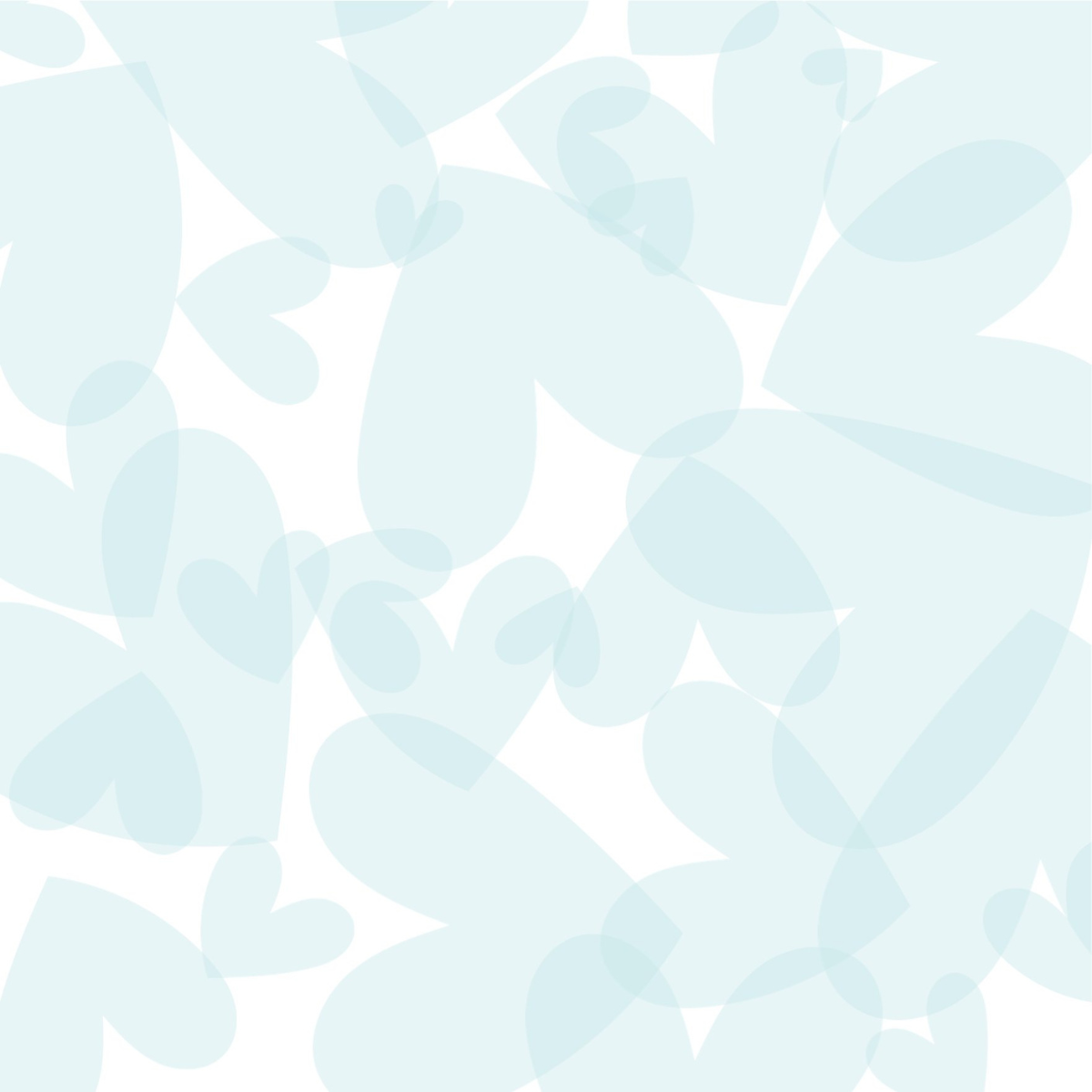 Transparent - Scrapliebe - Kleiner Liebesbrief - Herzen Aquamarine