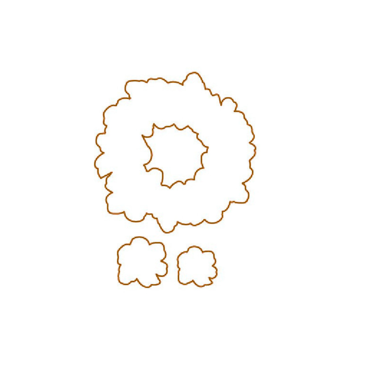 Die - Blütenkranz - Outline
