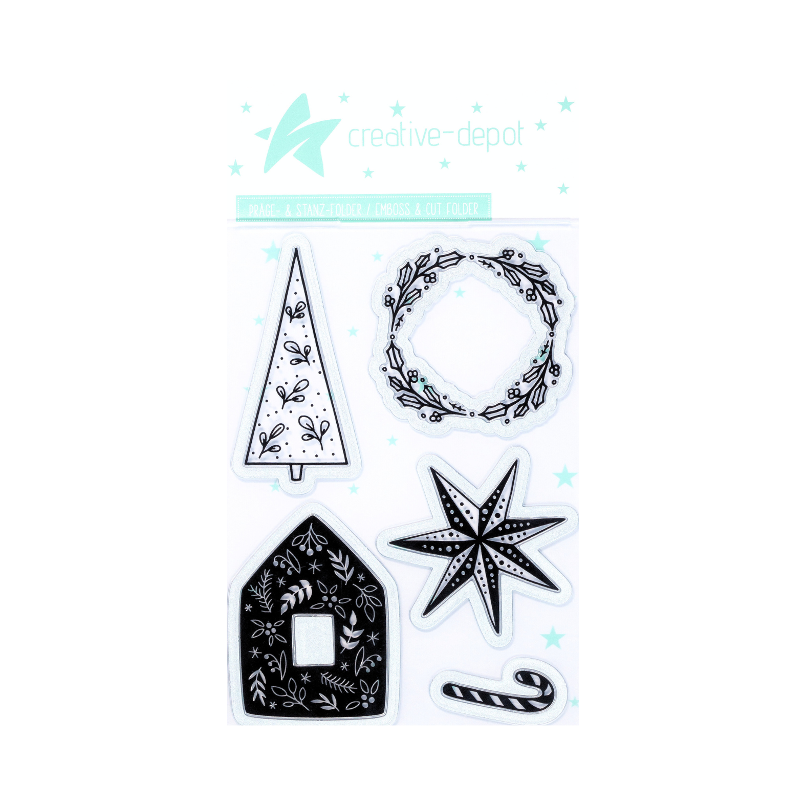 Cut & Emboss Folder - Skandi Weihnachtsmotive  11 x 15,5 cm
