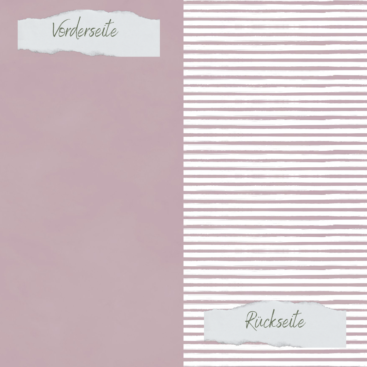 Papel de diseño - Basic - Heide - Streifen + Uni - Doppelseitig bedruckt Papel de diseño - Basic - Heide - Streifen + Uni - Doppelseitig bedruckt