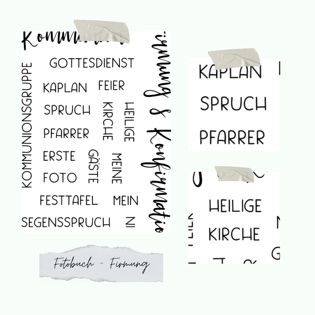 Fotobuch-Firmung Stempelset - Fotobuch – Firmung