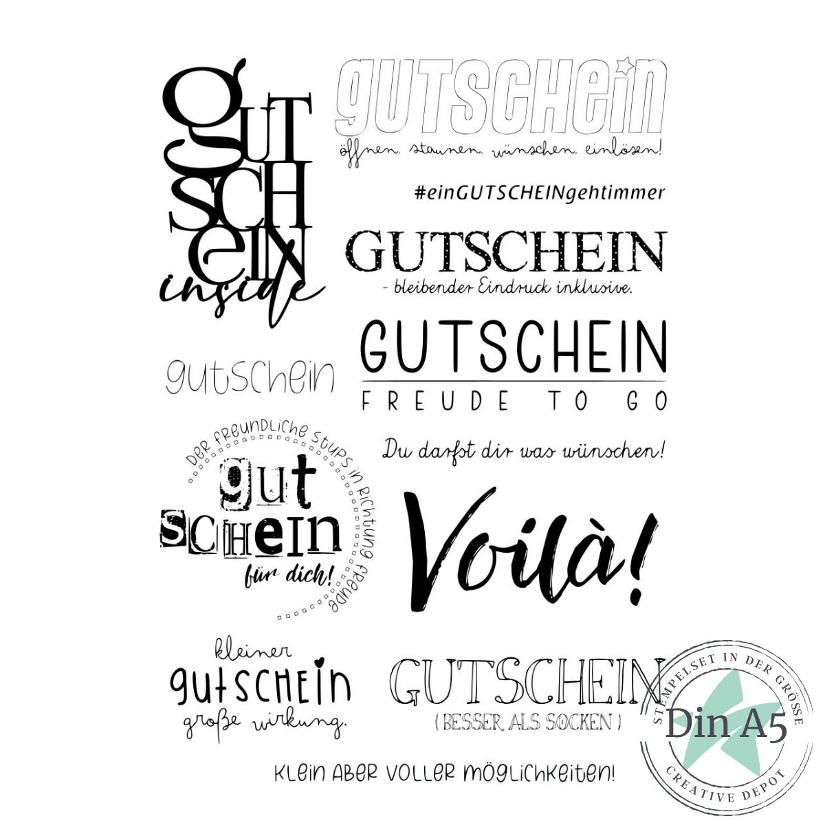 Stempelset - Gutschein geht immer 