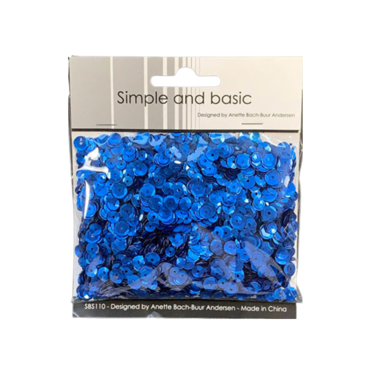 Simple and Basic - Pailetten Mix - Blau