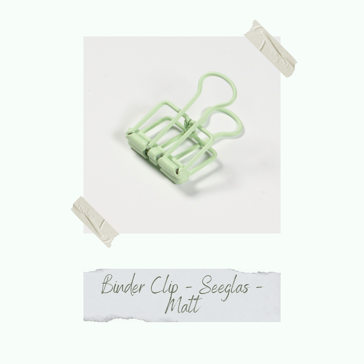 CD-ZB-072_Binder-Clip-Seeglas-Matt Binder Clip - Seeglas