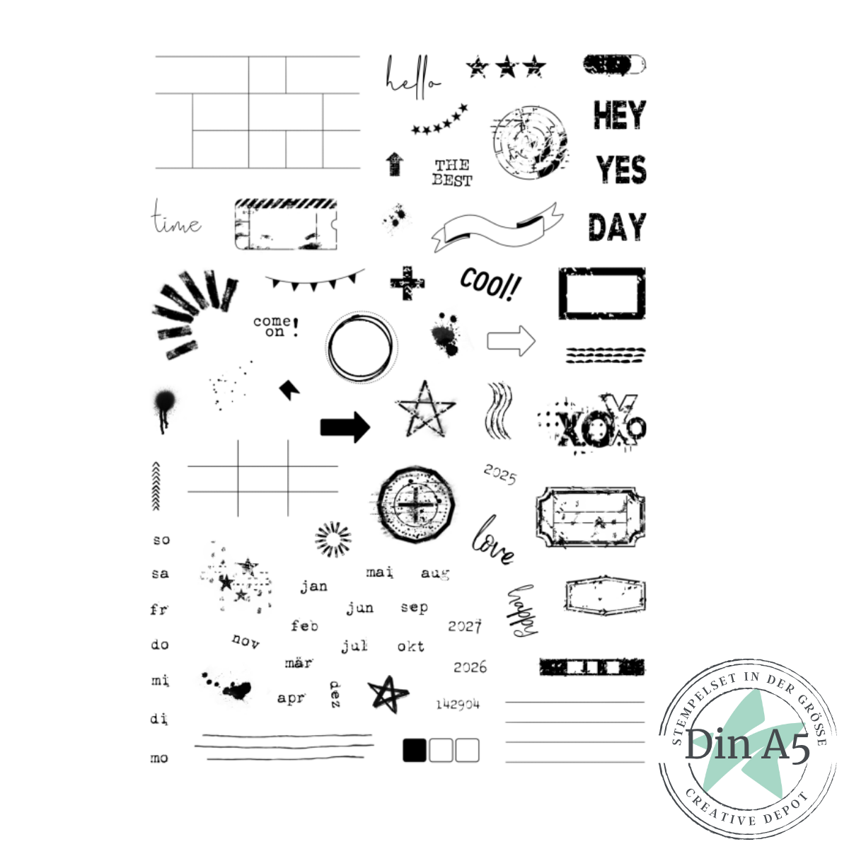 Stempelset - Ticketliebe 