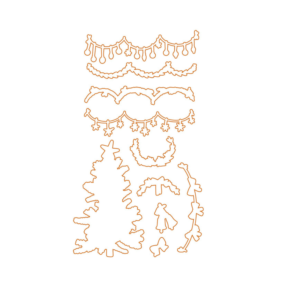 Die - Weihnachtsmotive - Add on - Outline