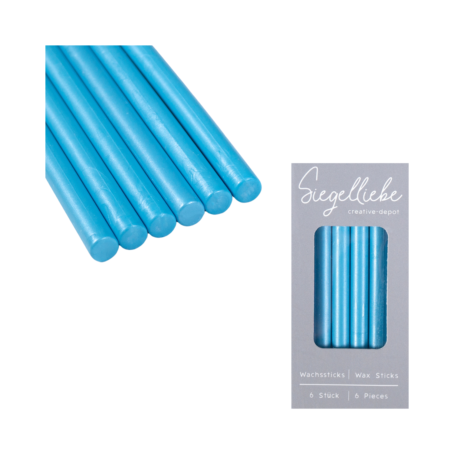 Bâtons de cire - Mittelblau - Siegelliebe