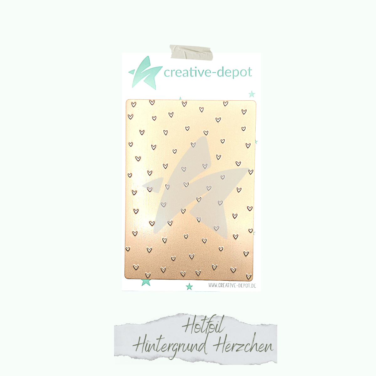 Hotfoil Stamp - Hintergrund - Herzchen - Only while stocks last