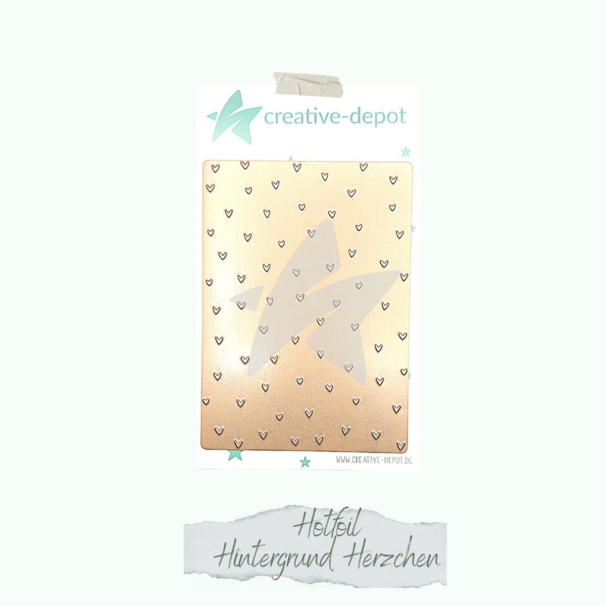 Hotfoil-Hintergrund-Herzen Hotfoil Stamp - Hintergrund - Herzchen - Jusqu'à épuisement des stocks seulement