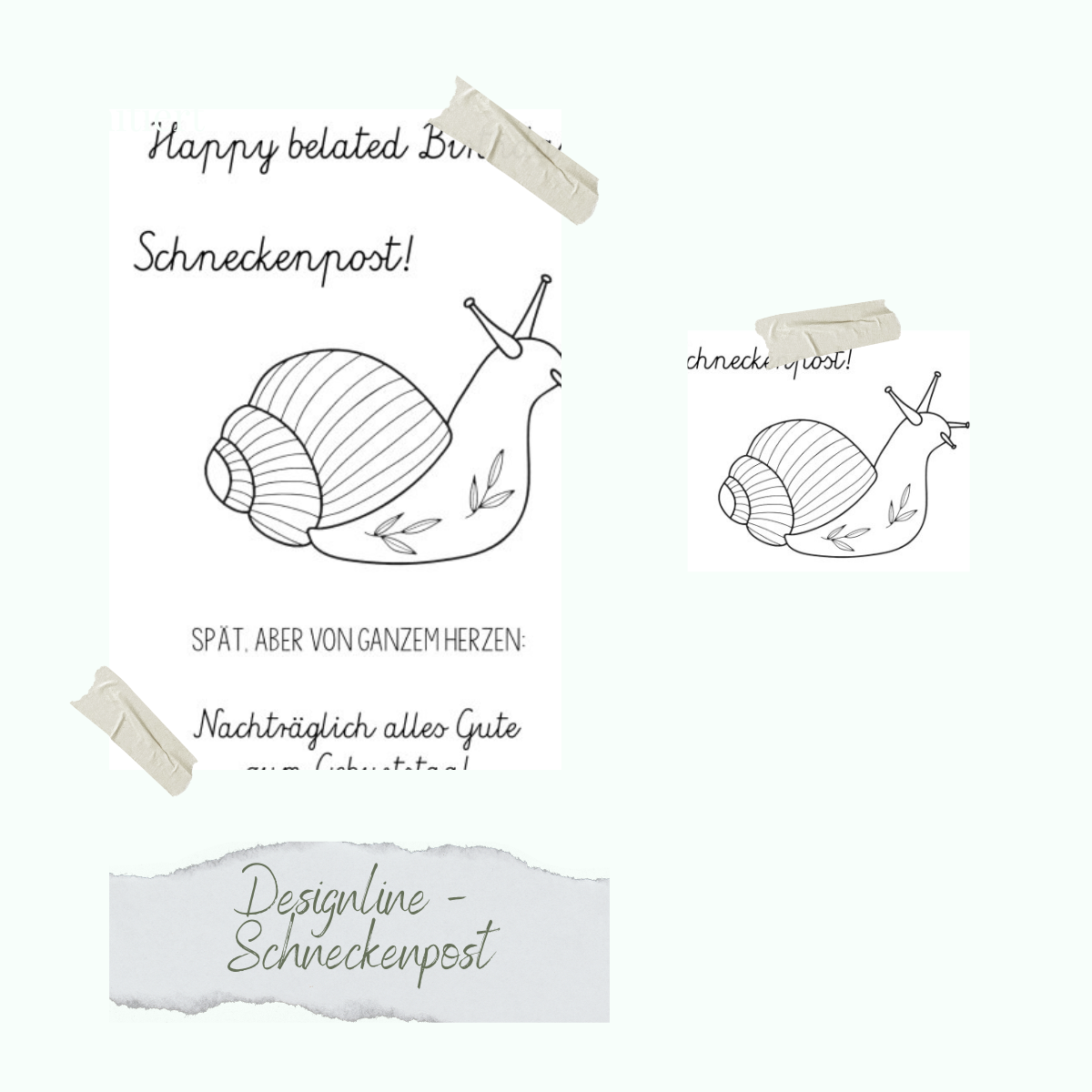 Stempelset - Designline - Schneckenpost