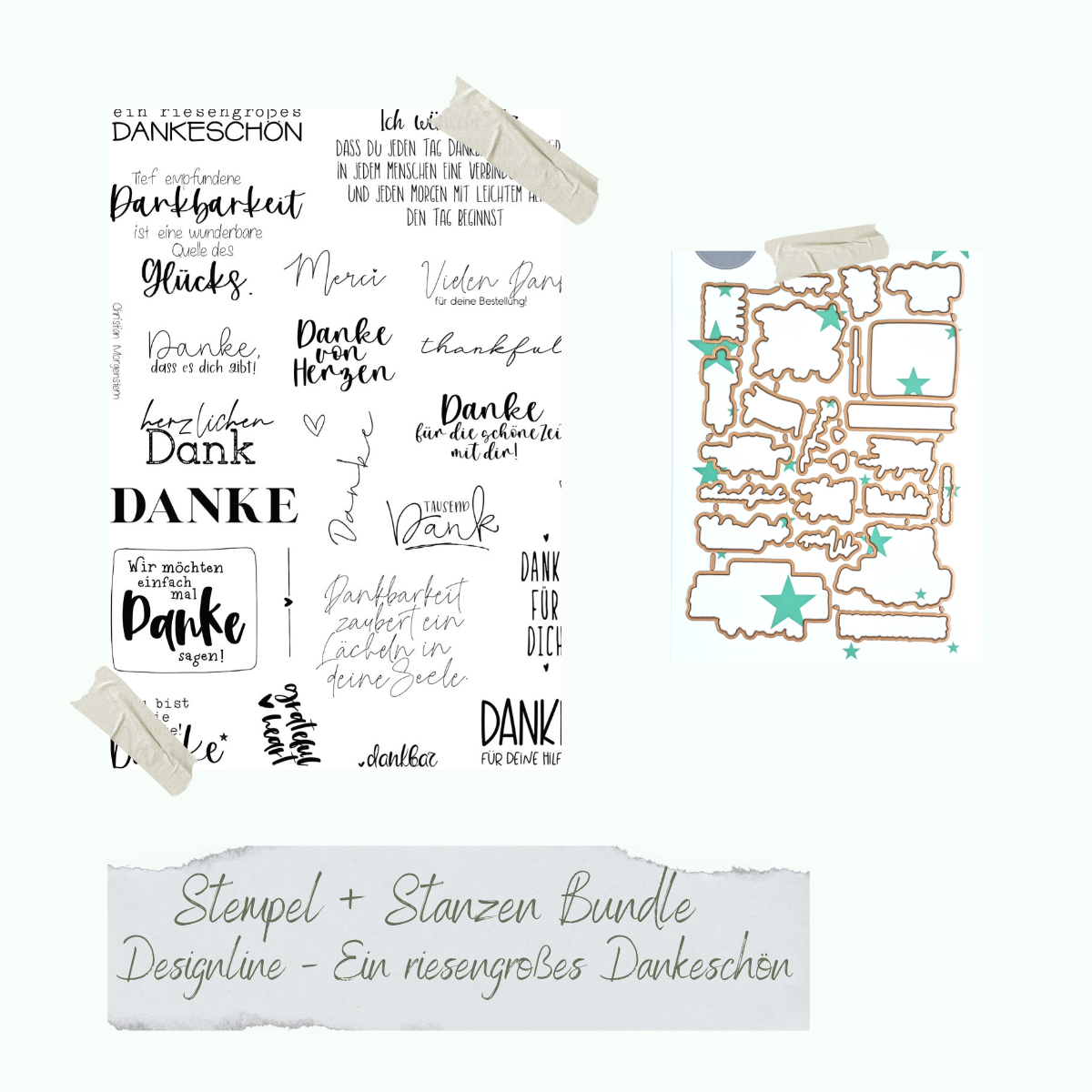 Bundle - Designline - Ein riesengroßes Dankeschön - Stempelset & Stanzen -