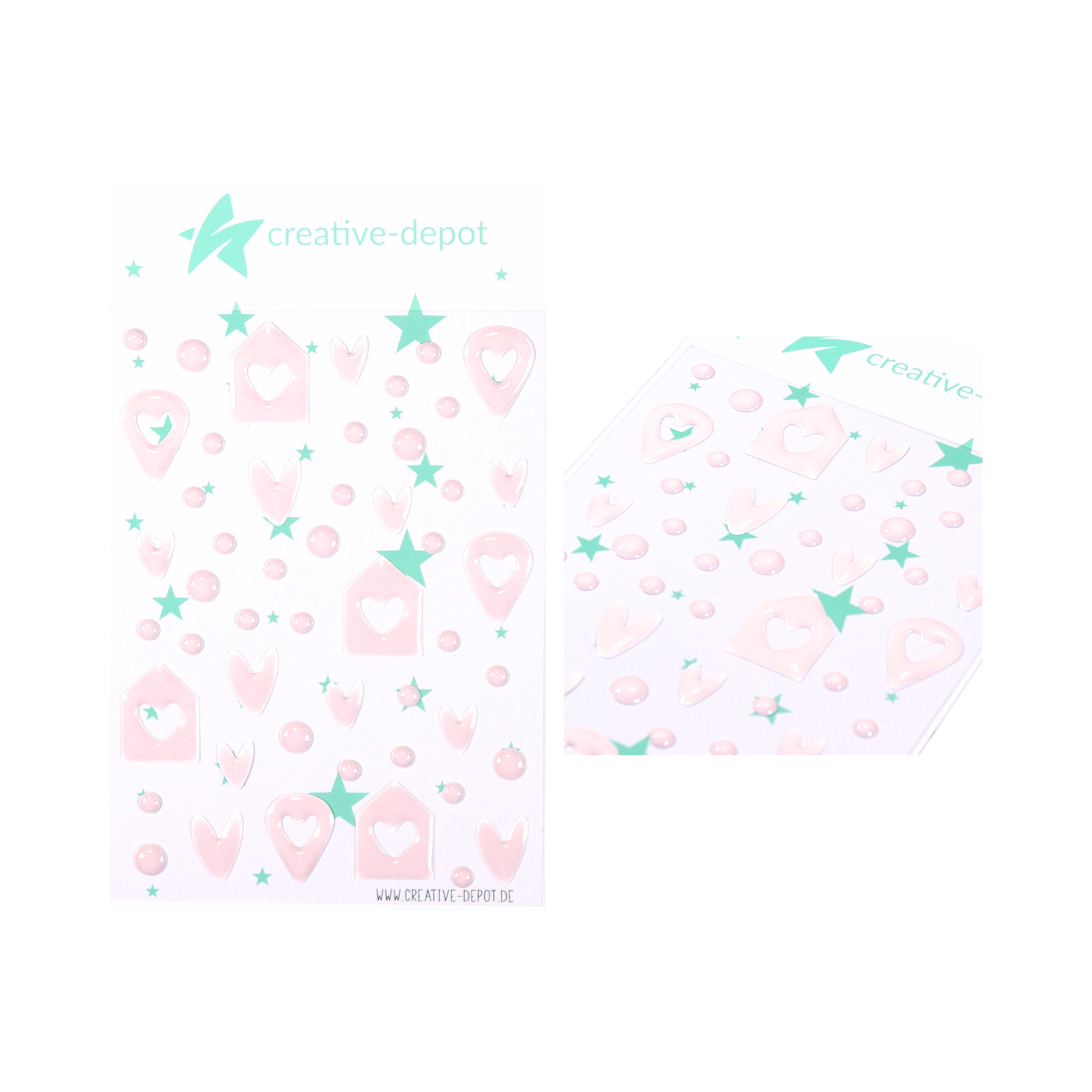 Enamel Dots - Häuschen Mix - Kirschblüte