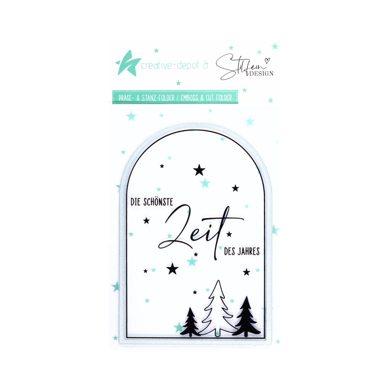 Cut & Emboss Folder  - Die schönste Zeit des Jahres - 11 x 15,5 cm   