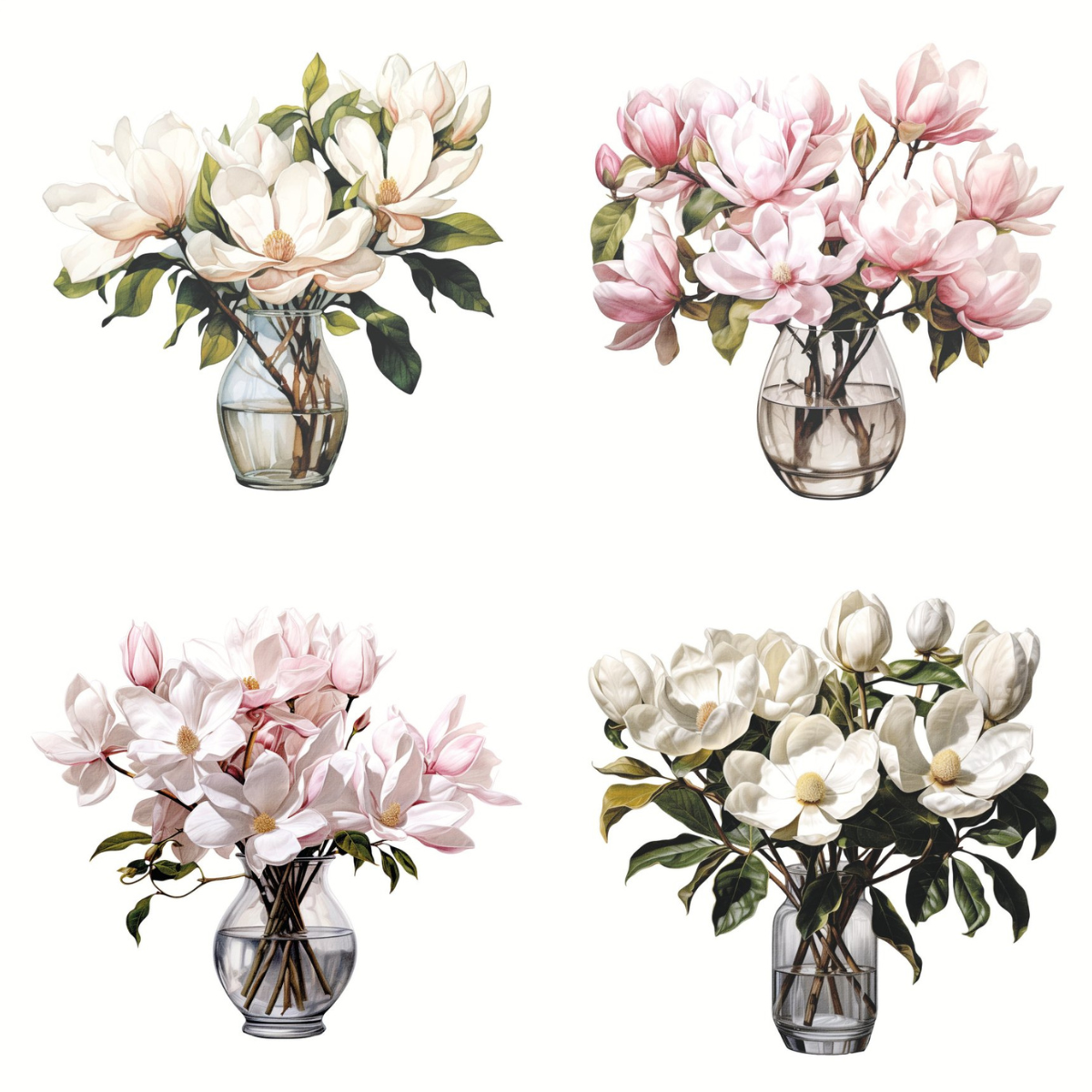 CD-DP-869 Papel de diseño - Magnoliensträuße