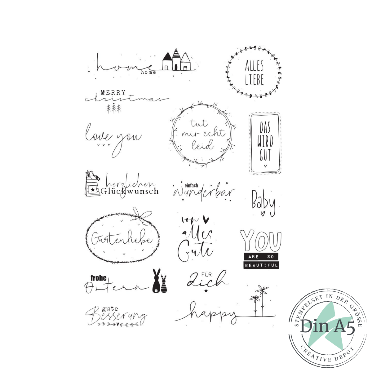 Stempelset - All in one